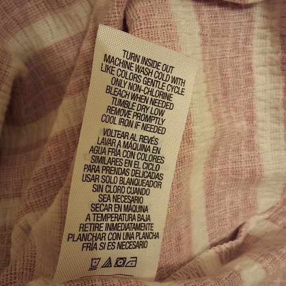 JB DIFFUSION, NWOT, Woman's Lavendar Striped Top - Picture 6 of 7